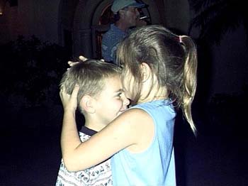 Thomas & Brie Pirate Dinner Kiss